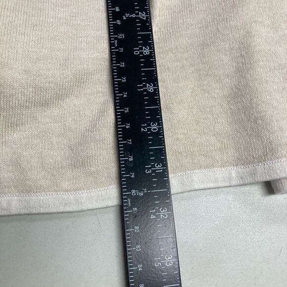 TAHARI Cardigan Ivory/Cream Hooded Long Sleeves Size XL - Picture 5 of 11